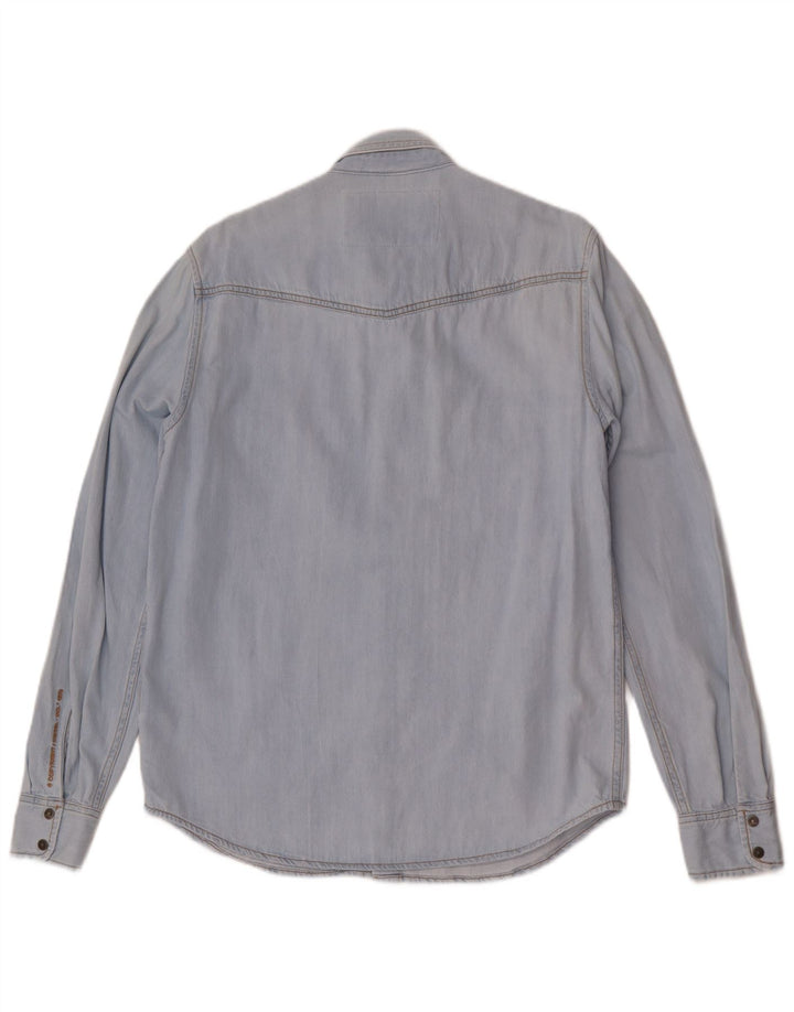 Diesel Mens Denim Shirt Large Blue Cotton