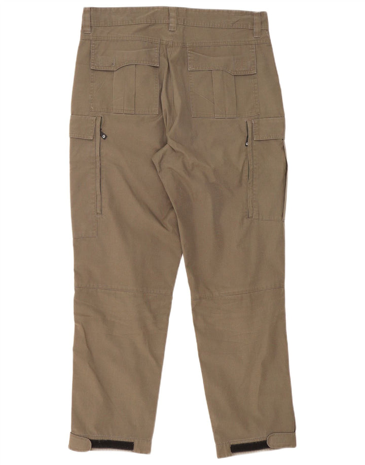 Jack Wolfskin Womens Straight Cargo Trousers Medium W30 L30 Khaki Polyester