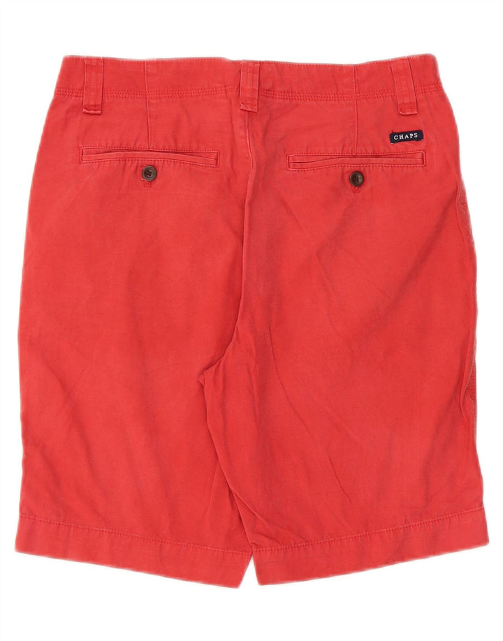 CHAPS Mens Chino Shorts W30 Medium Red Cotton