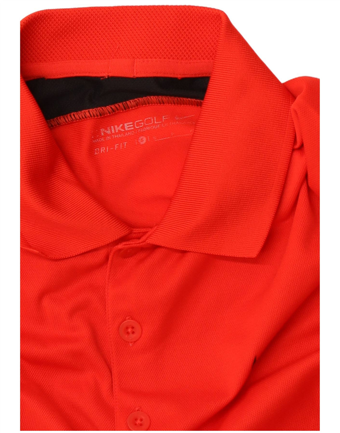 NIKE Womens Dri Fit Polo Shirt UK 10 Small Red Colourblock