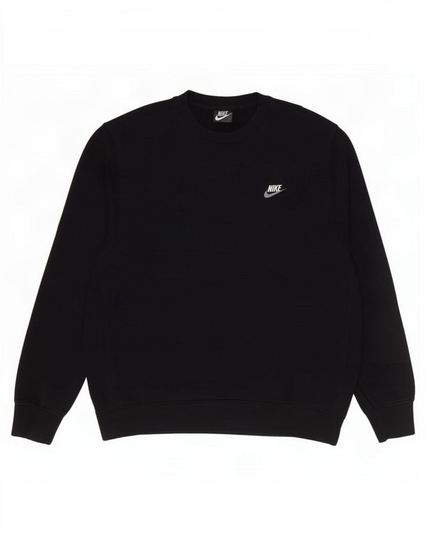 Nike Mens Sweatshirt Jumper XL Black Cotton