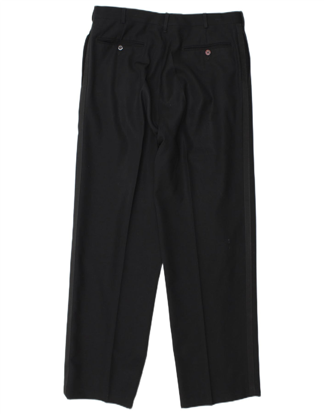 Egon Von Furstenberg Mens UK 40 Large W32 L32 Black Virgin Wool