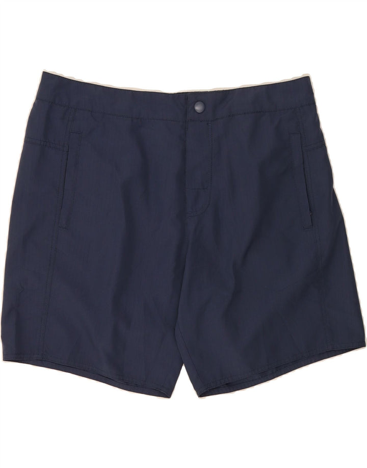 COAST Mens Chino Shorts XL W38  Navy Blue Polyester Vintage Coast and Second-Hand Coast from Messina Hembry 