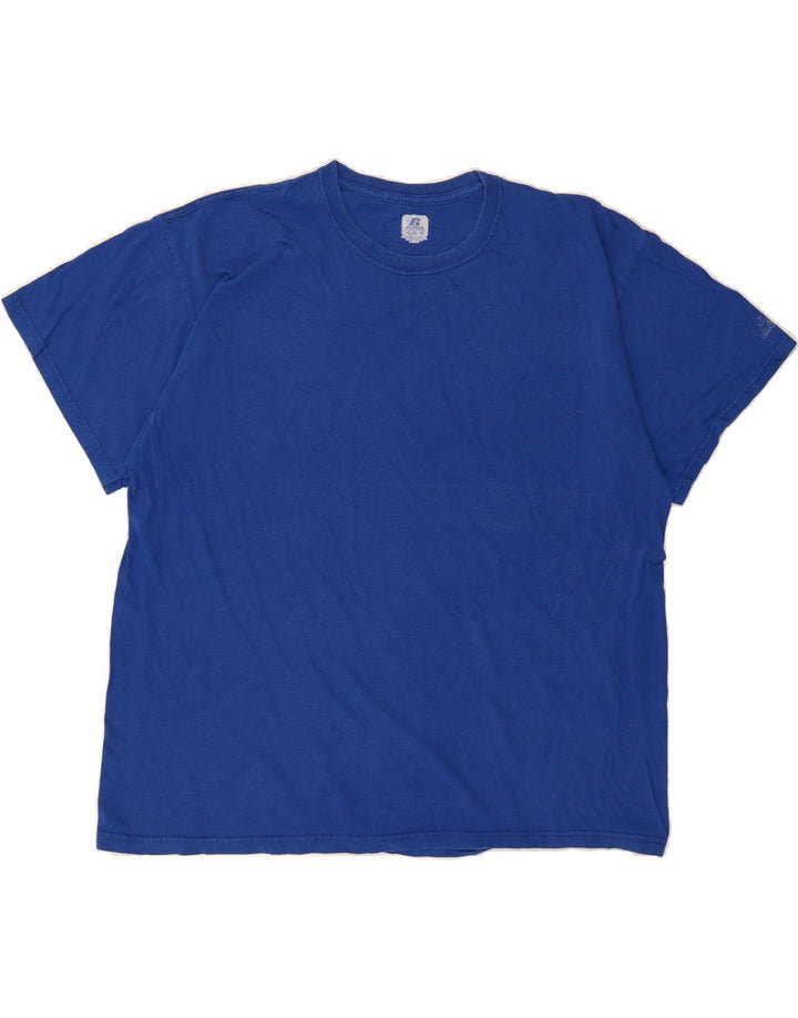 RUSSELL ATHLETIC Mens T-Shirt Top XL Blue Vintage Russell Athletic and Second-Hand Russell Athletic from Messina Hembry 