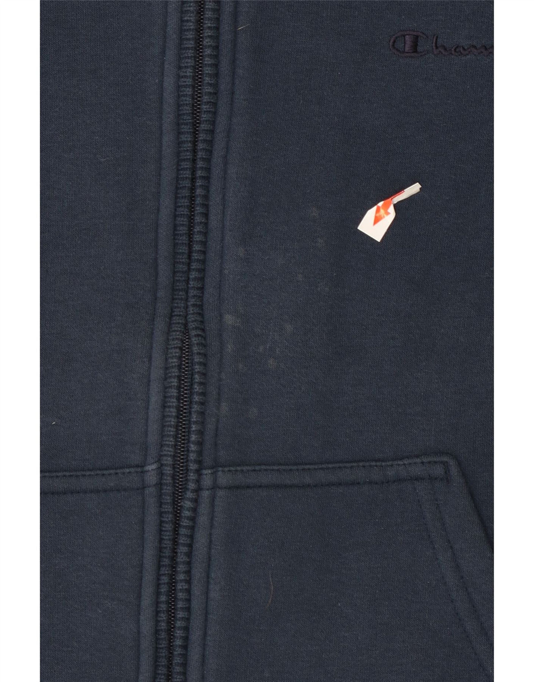 Champion Mens Tracksuit Top Jacket Medium Navy Blue Cotton