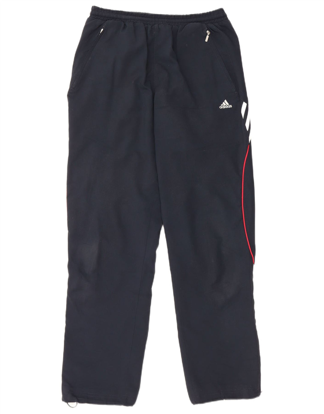 ADIDAS Mens Tracksuit Trousers Small  Navy Blue Polyester
