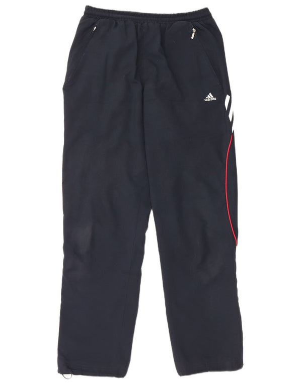 ADIDAS Mens Tracksuit Trousers Small  Navy Blue Polyester