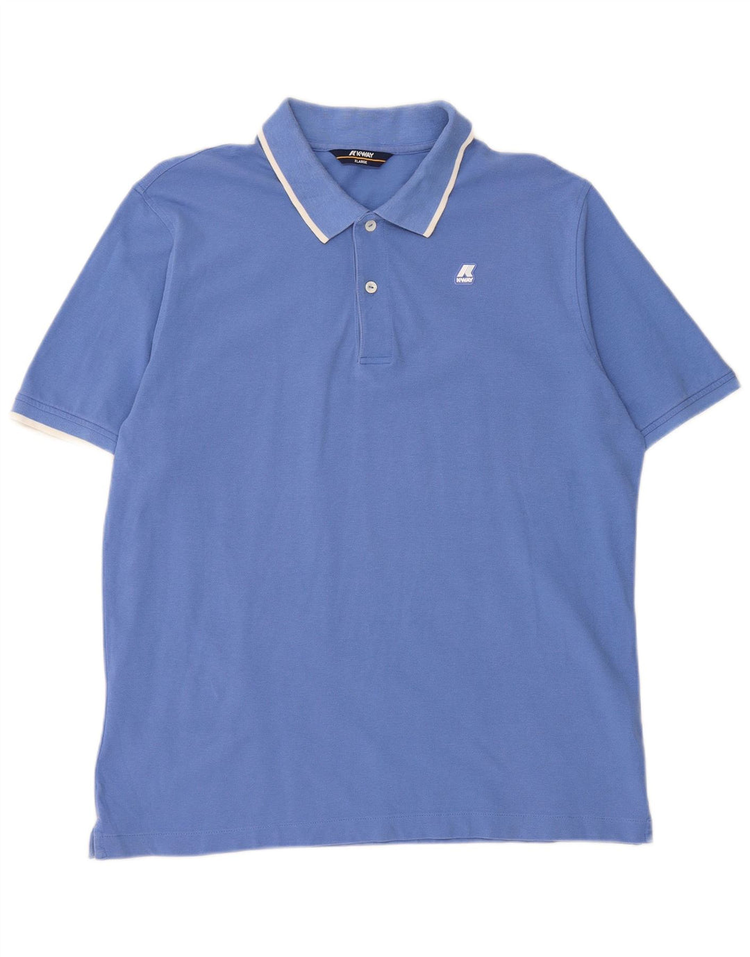 K-WAY Mens Polo Shirt XL Blue