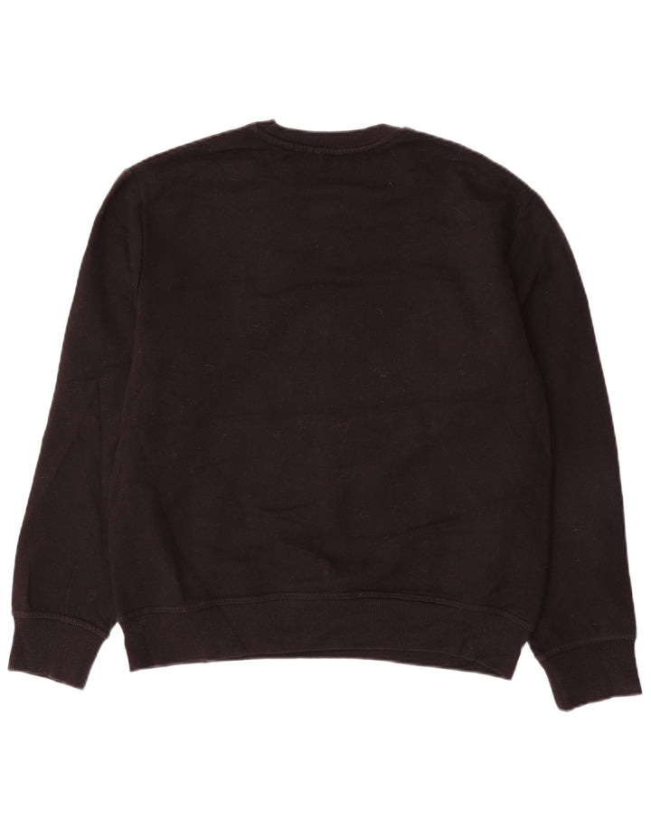 Zara Womens Sweatshirt Jumper UK 14 Medium Black Cotton
