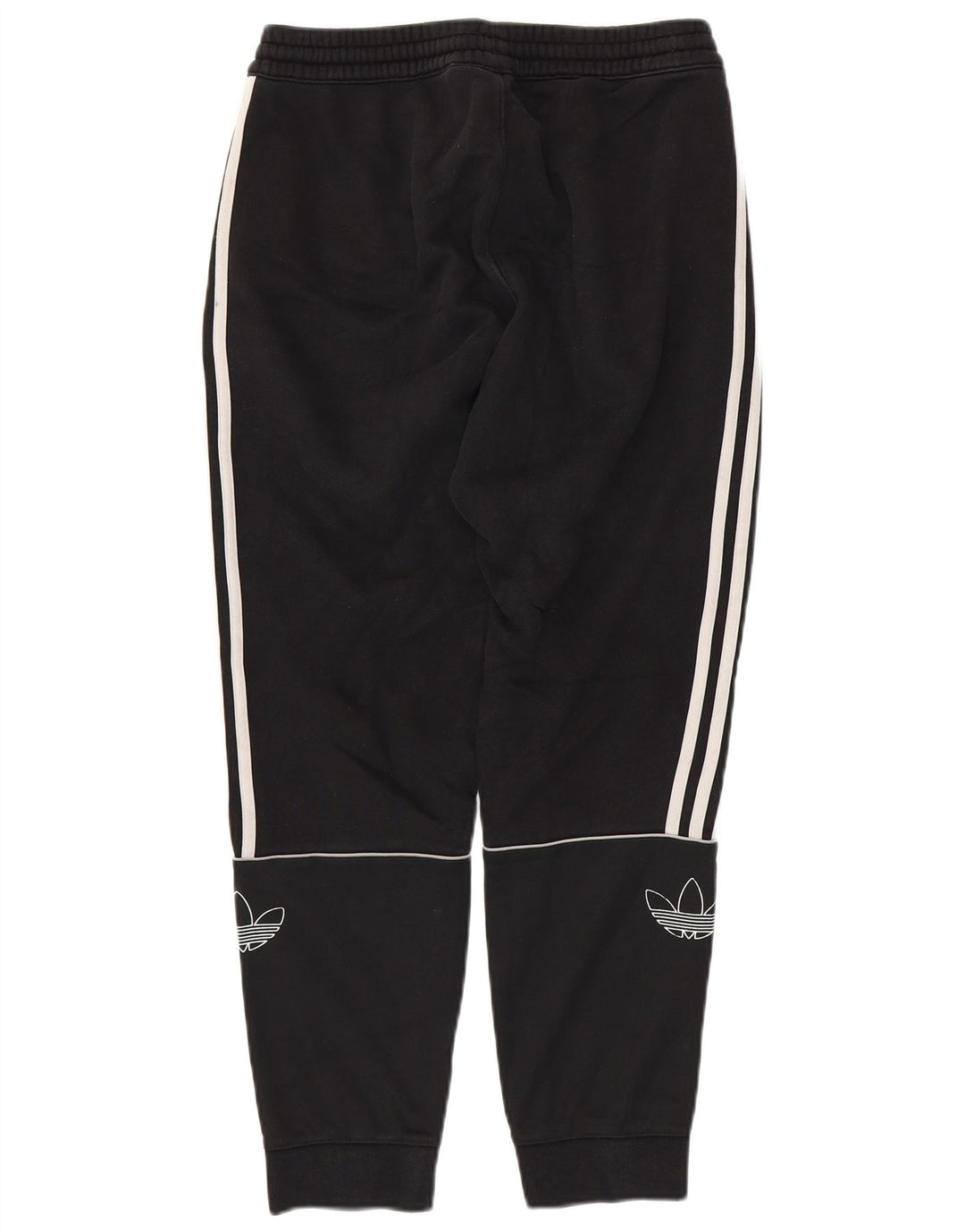ADIDAS Mens Graphic Tracksuit Trousers Joggers Medium Black Cotton