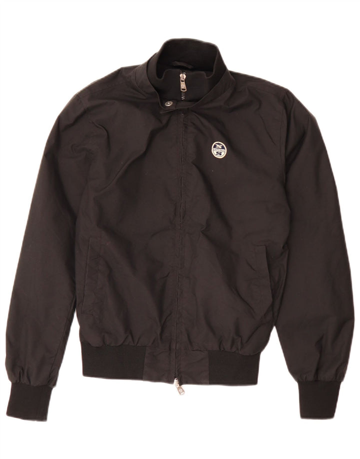 North Sails Mens Bomber Jacket UK 34 XS Black Polyamide