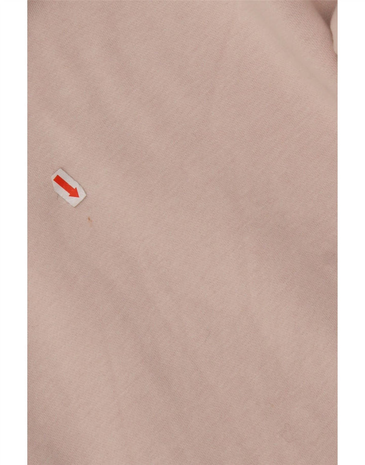 ADIDAS Girls Graphic Hoodie Jumper 13-14 Years Pink Cotton