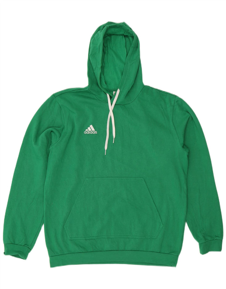 Adidas Mens Hoodie Jumper Large Green