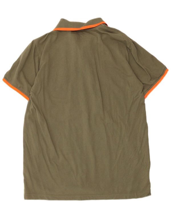 Marlboro Classics Mens Polo Shirt XL Khaki Cotton