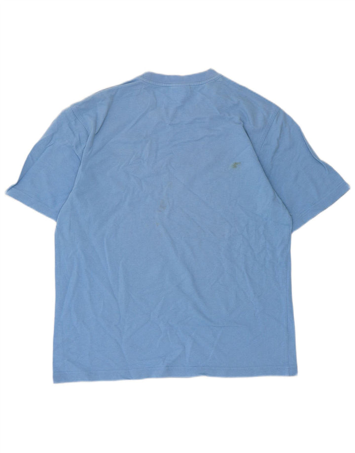 Lacoste Mens T-Shirt Top Size 4 Medium Blue Cotton
