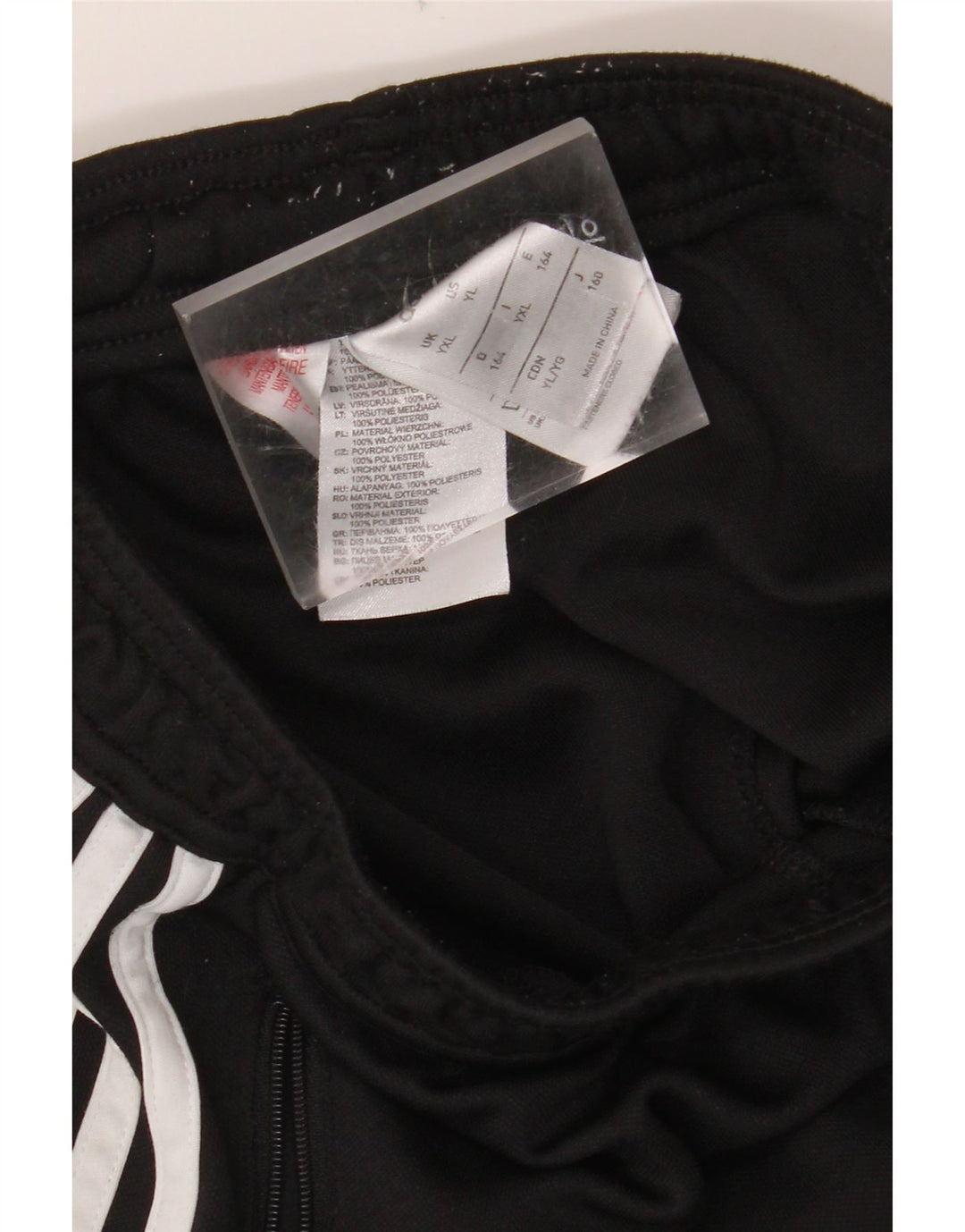 ADIDAS Boys Climacool Tracksuit Trousers 13-14 Years XL Black Colourblock