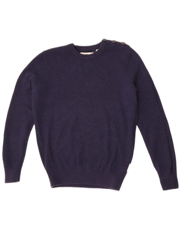 North Sails Mens Crew Neck Jumper Sweater Small Navy Blue Cotton