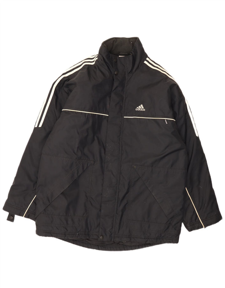 Adidas Mens Windbreaker Jacket UK 44/46 Large Black Polyamide