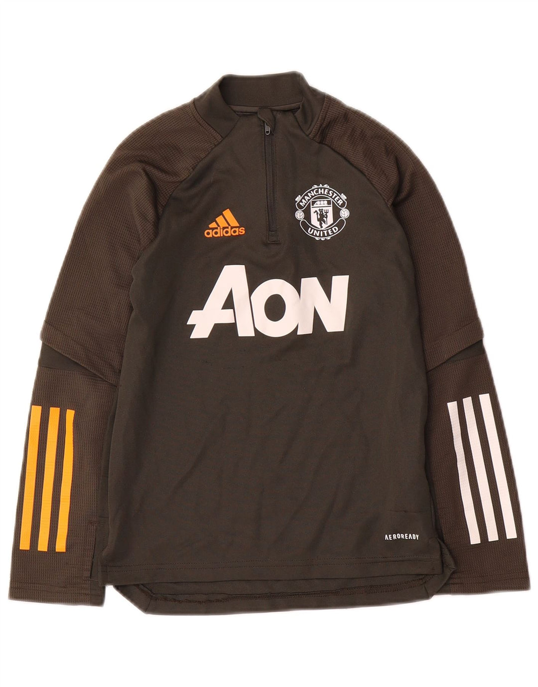 Adidas Boys Graphic Pullover Tracksuit Top 7-8 Years Green