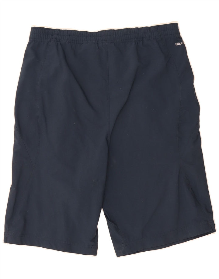 NIKE Mens Sport Shorts Small  Navy Blue Nylon Vintage Nike and Second-Hand Nike from Messina Hembry 