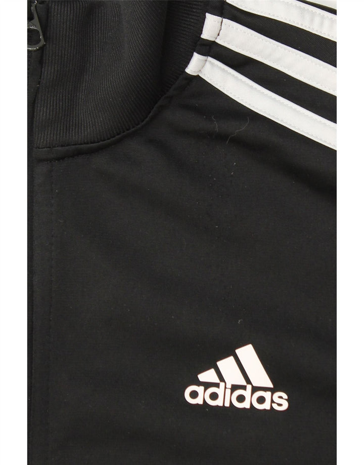 Adidas Womens Tracksuit Top Jacket UK 6 XS Black