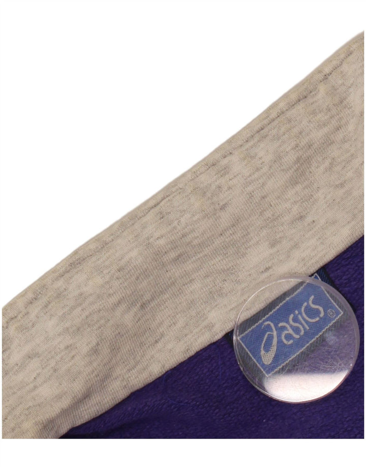 ASICS Mens Graphic Tracksuit Top Jacket XL Grey Colourblock