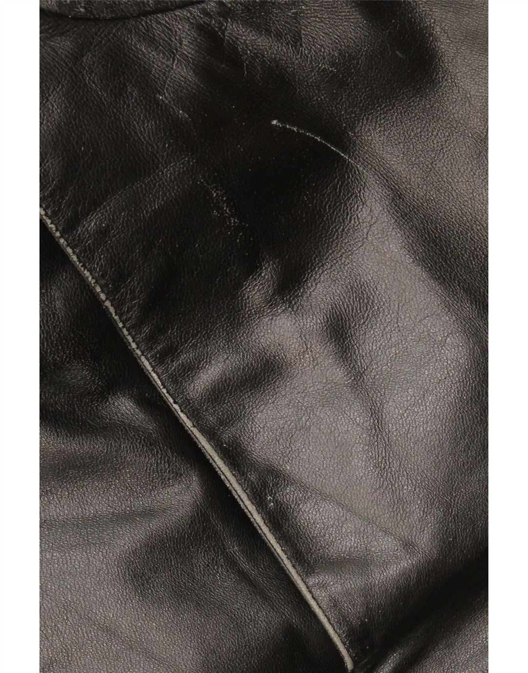 SCHILD Mens Military Leather Jacket UK 40 Large Black Leather