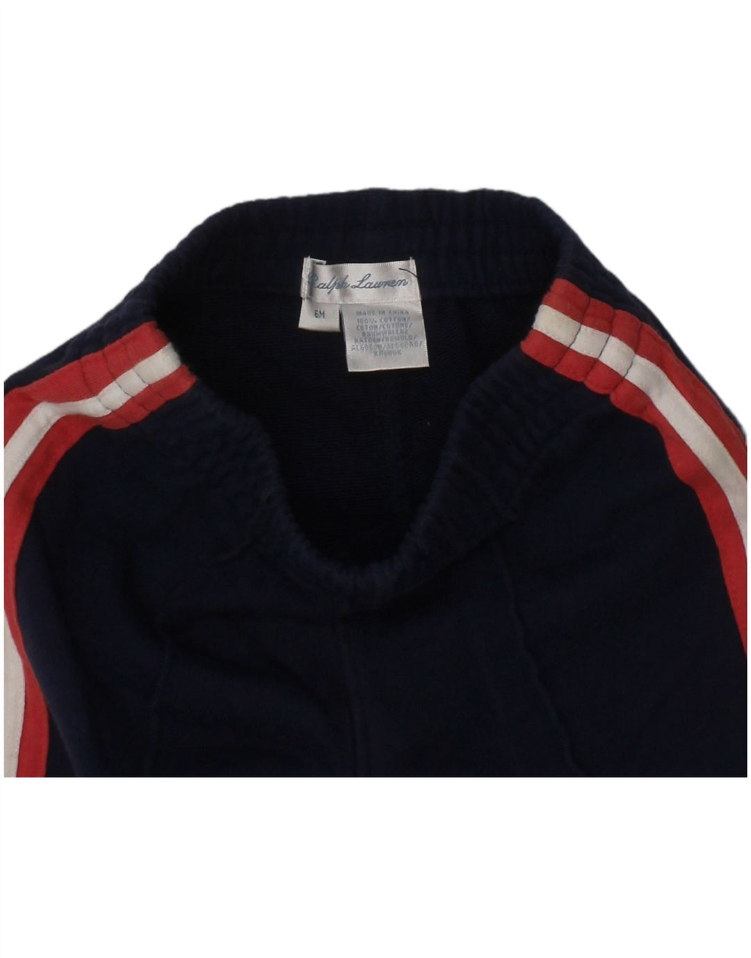 Ralph Lauren Baby Boys Sport Shorts 3-6 Months Navy Blue Striped Sports