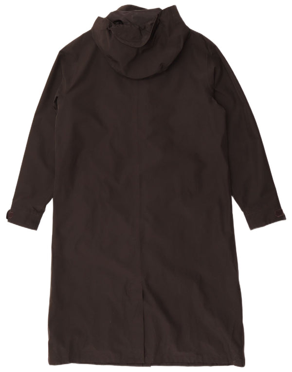 Rohan Womens Hooded Longline Raincoat UK 16 Large Black Polyester