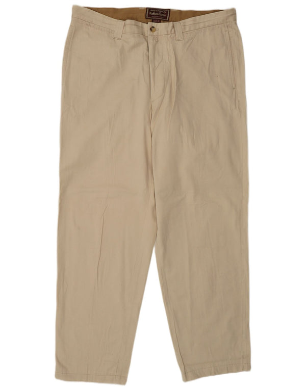 Marlboro Classics Mens Chino Trousers EU 56 3XL W38 L30 Beige Cotton