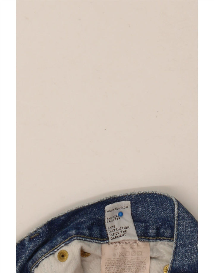 Diesel Mens Bootcut Jeans W36 L30 Blue Cotton