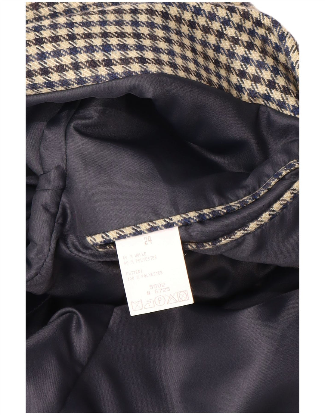 VINTAGE Mens 2 Button Blazer Jacket UK 38 Medium Multicoloured Houndstooth