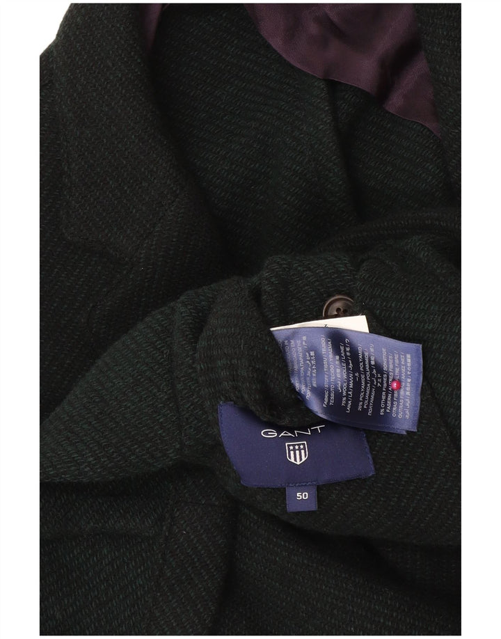 Gant Mens 2 Button Blazer Jacket IT 50 Large Green Wool