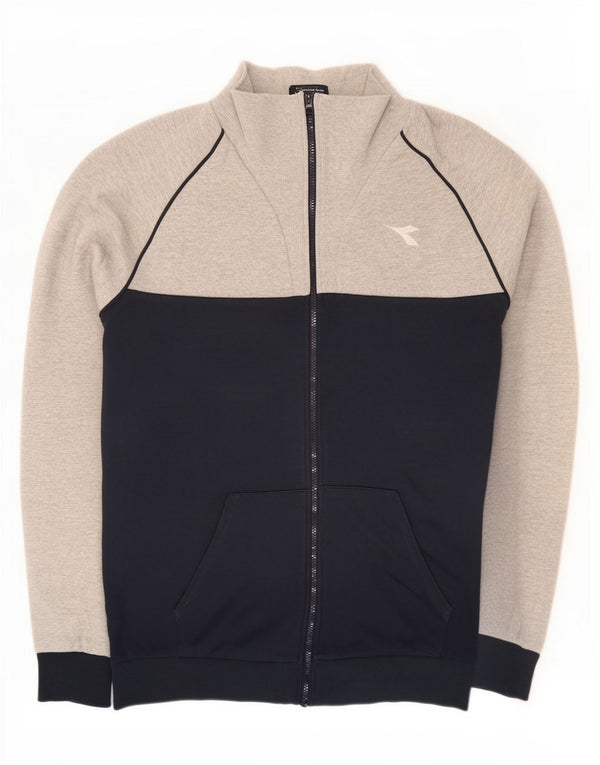 Diadora Mens Tracksuit Top Jacket 3XL Grey Colourblock