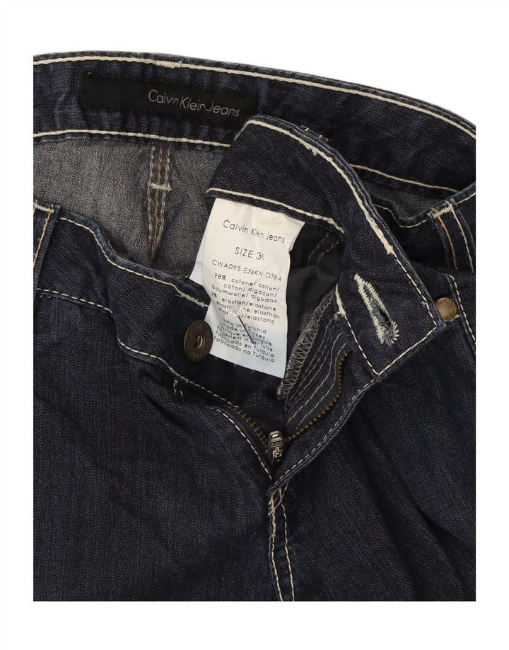 Calvin Klein Womens Denim Shorts W31 Medium  Navy Blue Cotton