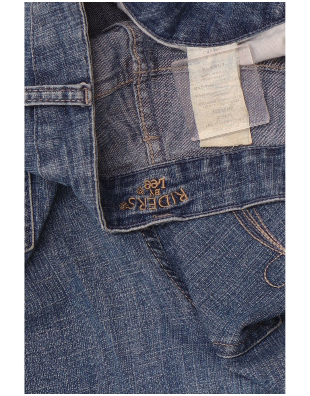 LEE Womens Riders Denim Shorts US 24 4XL W44  Blue Cotton