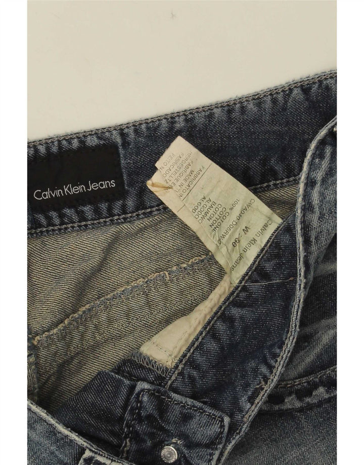Calvin Klein Womens Denim Shorts W30 Medium Blue Cotton
