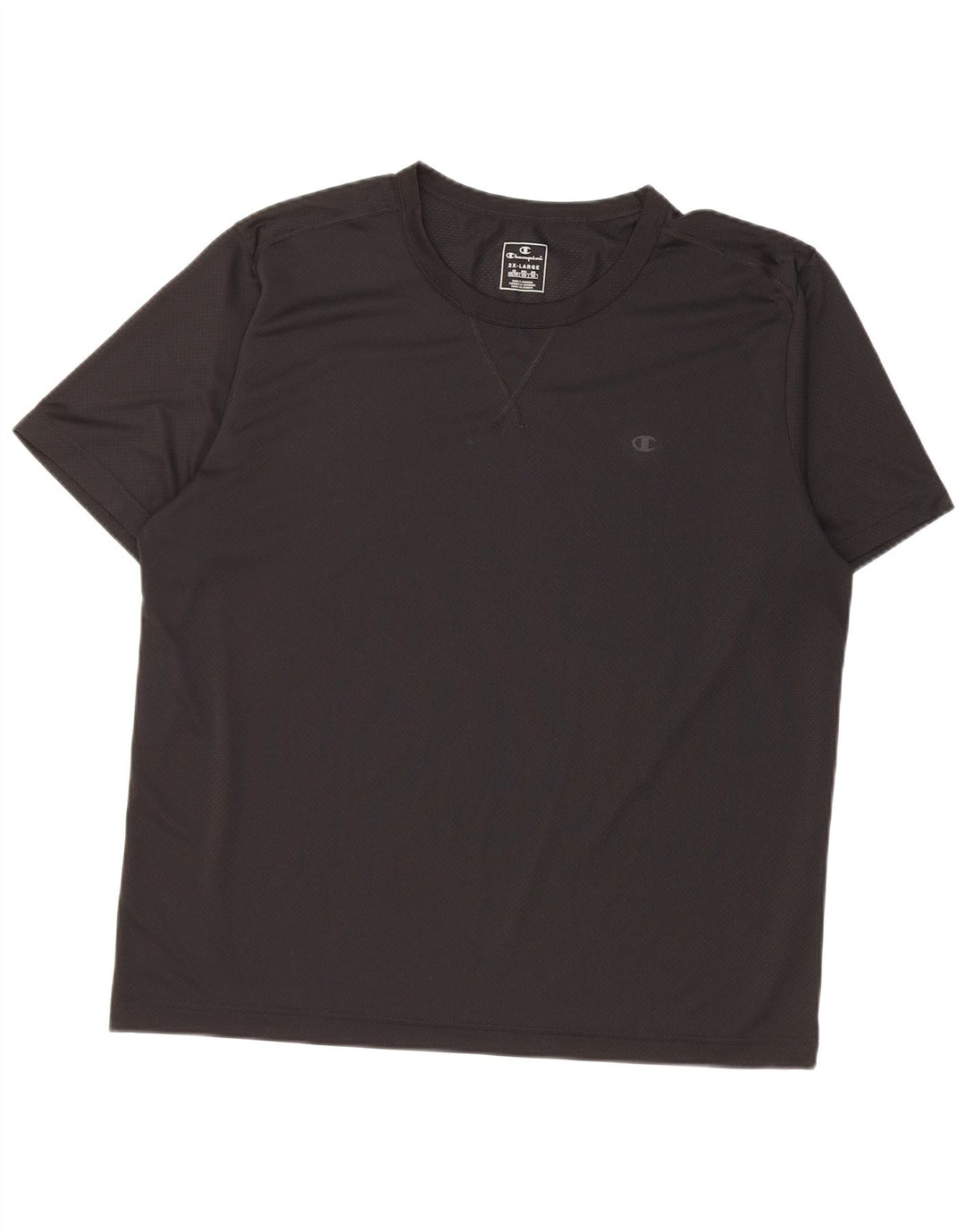 Champion Mens T-Shirt Top 2XL Black