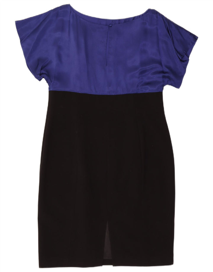 COAST Womens Sheath Dress UK 18 XL Black Colourblock Polyester