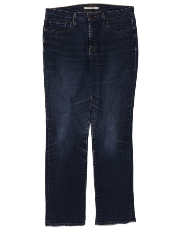 Levi's Womens 714 Straight Jeans W30 L29 Navy Blue