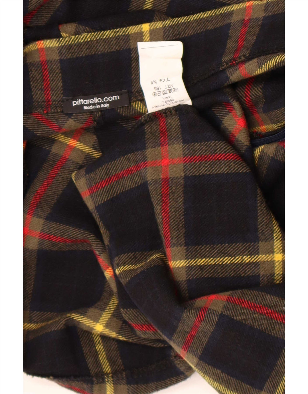 Pittarello Womens A-Line Skirt Medium W30  Black Check Acrylic