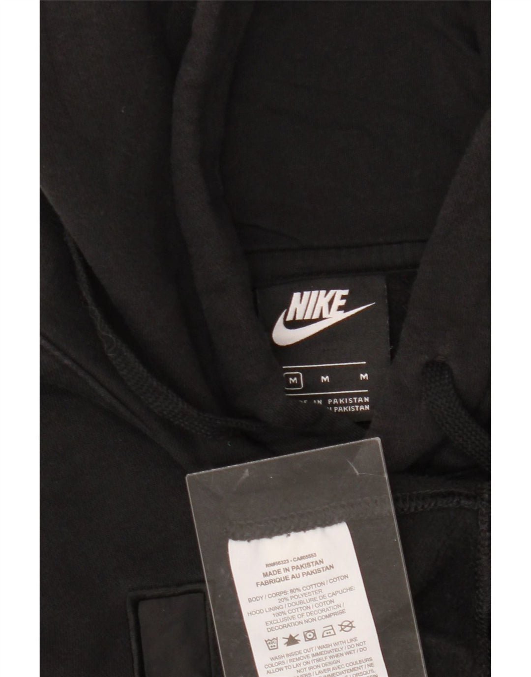 NIKE Womens Oversized Graphic Sweatshirt Jumper UK 14 Medium Black Cotton Vintage Nike and Second-Hand Nike from Messina Hembry 