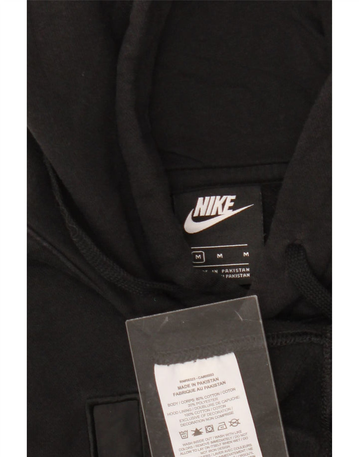 NIKE Womens Oversized Graphic Sweatshirt Jumper UK 14 Medium Black Cotton Vintage Nike and Second-Hand Nike from Messina Hembry 