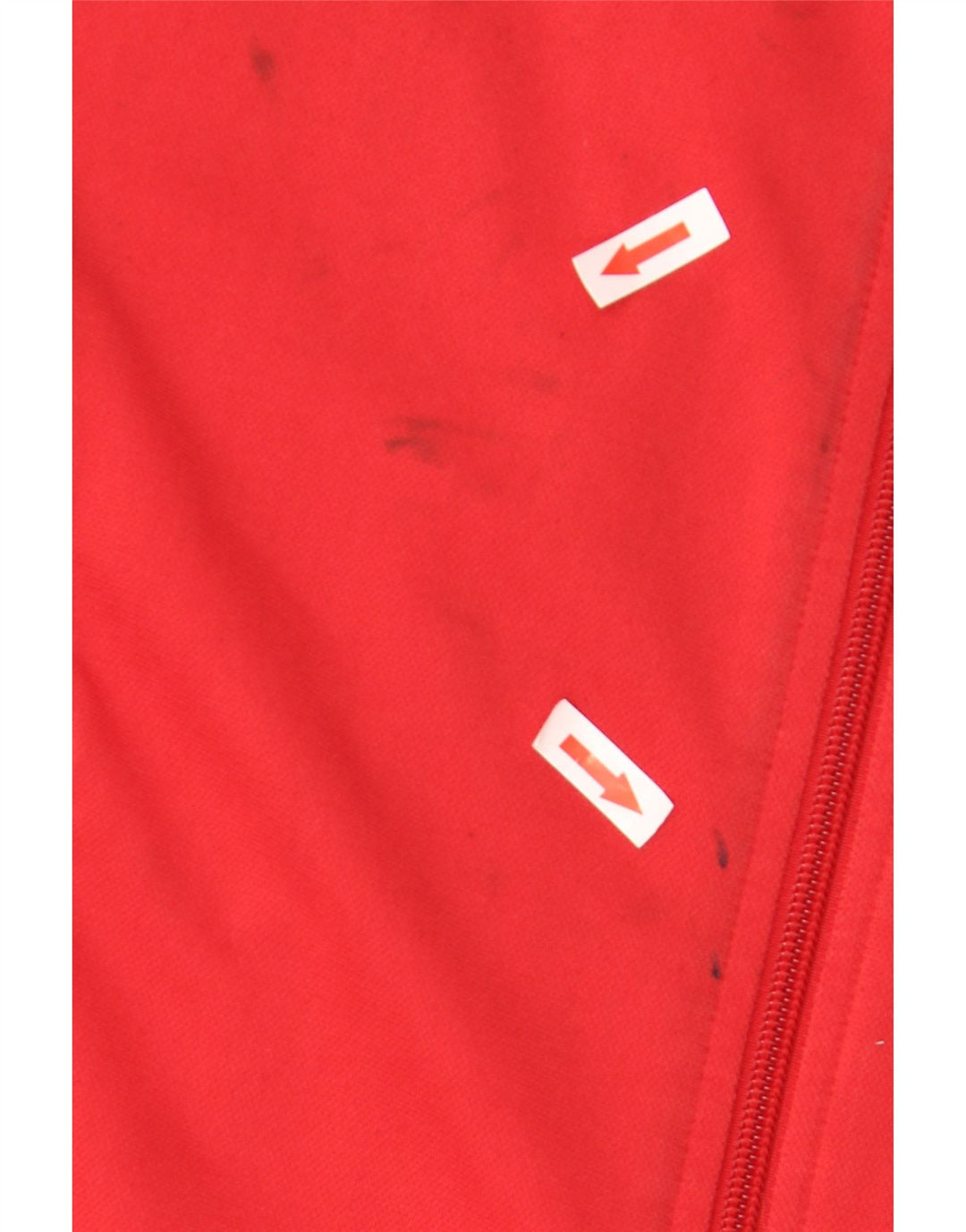 Nike Mens Tracksuit Top Jacket UK 35/37 Small Red Colourblock Polyester