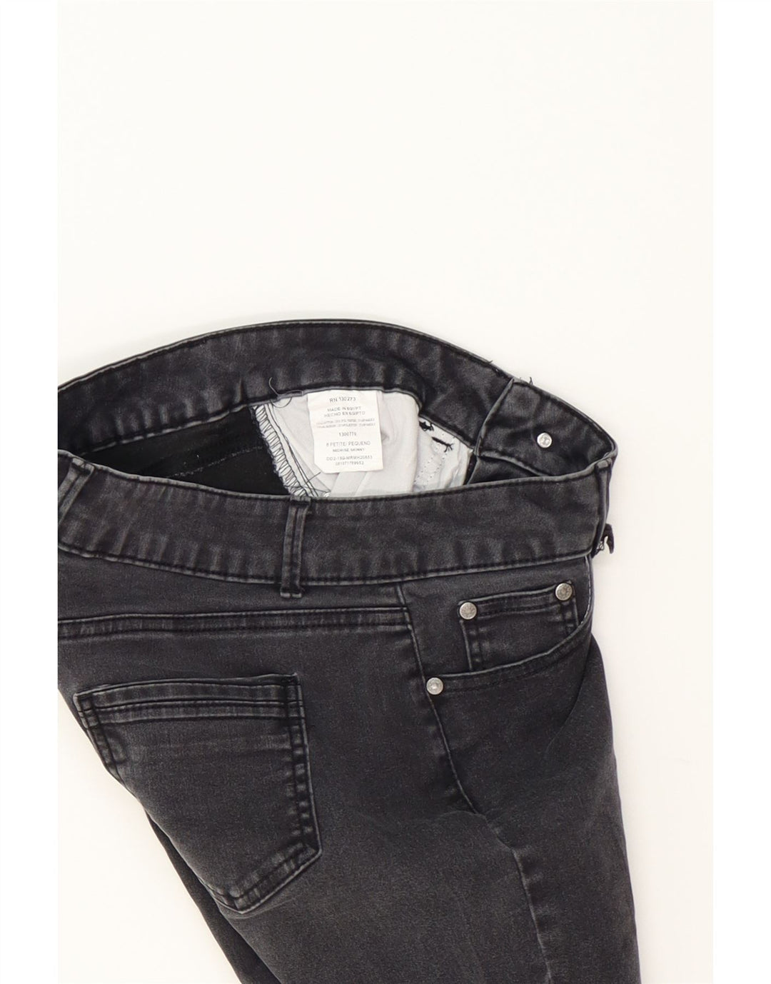 LEE Womens Mid Rise Denim Shorts US 8 Medium W28  Grey Cotton Vintage Lee and Second-Hand Lee from Messina Hembry 