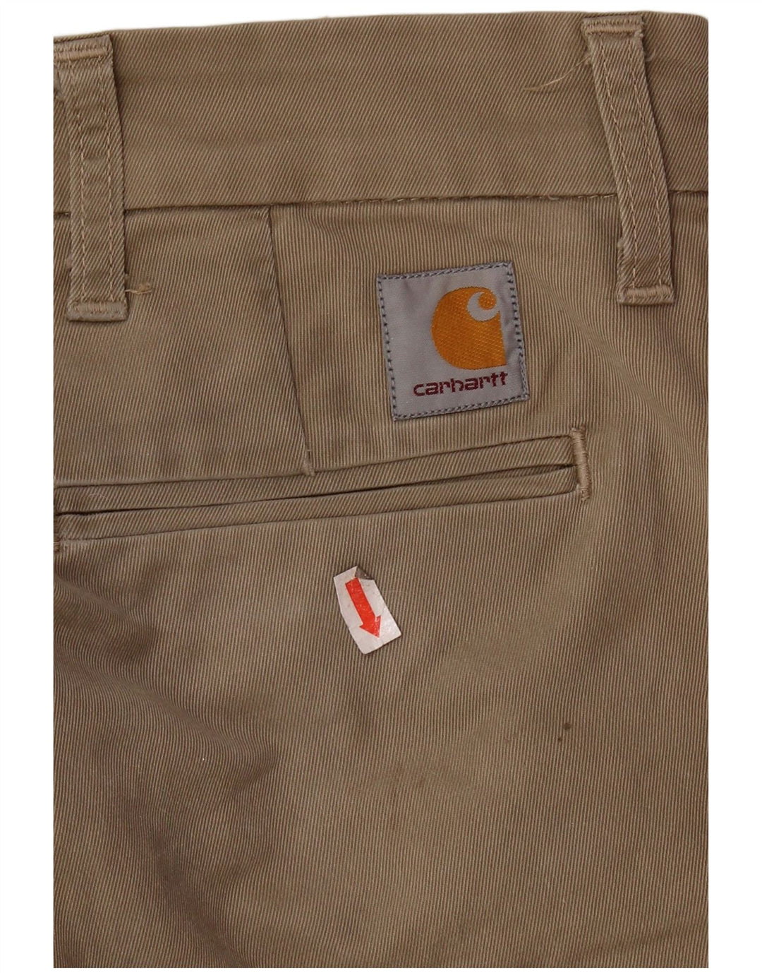 CARHARTT Mens Slim Chino Trousers W29 L32 Beige Cotton