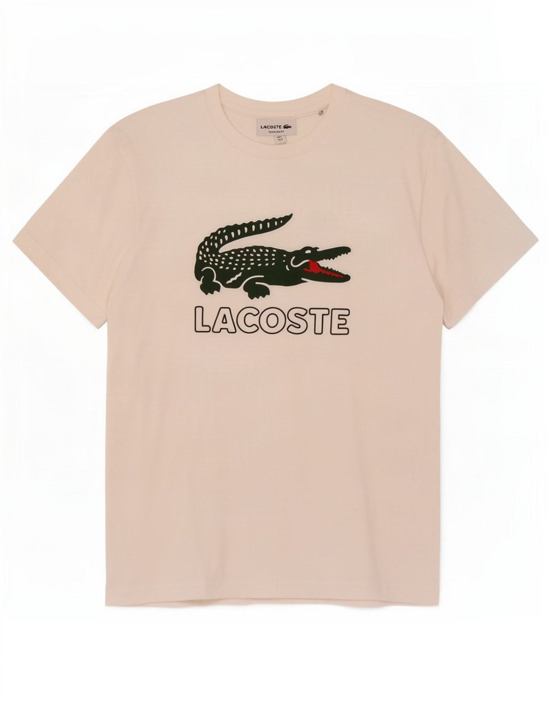 Lacoste Mens Regular Fit Graphic T-Shirt Top Size 3 Small White