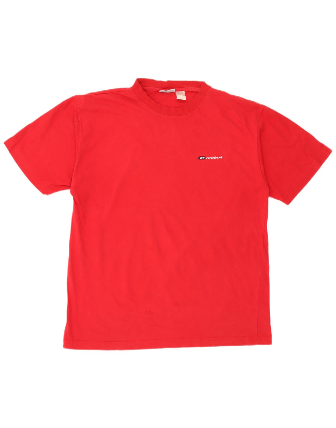 Reebok Mens T-Shirt Top Large Red Cotton