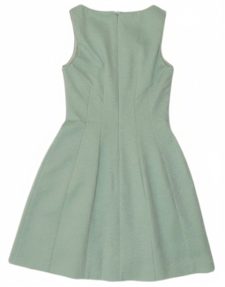 COAST Womens Sleeveless A-Line Dress UK 8 Small Turquoise Polyester Vintage Coast and Second-Hand Coast from Messina Hembry 