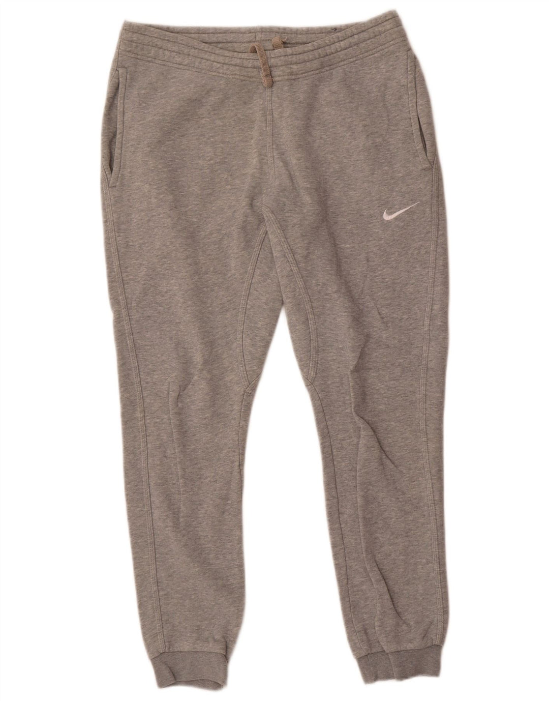 Nike Mens Tracksuit Trousers Joggers Small Grey Cotton